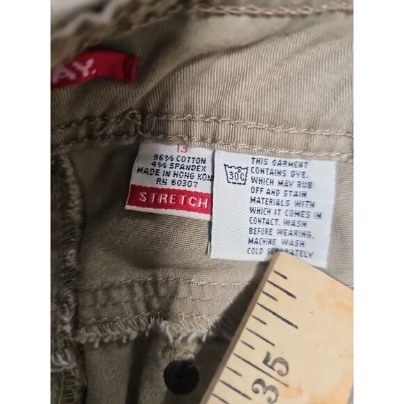 Union Bay Pants Womens Sz 13 Khaki Baggy Vtg Y2K Skater Grunge Wide Leg - Picture 4 of 9